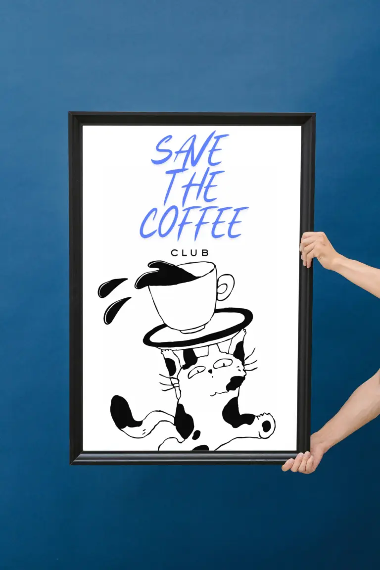 Save the Coffee Club — duvar posteri