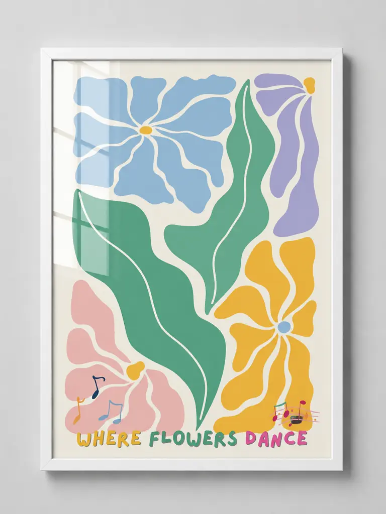 Where flowers Dance — duvar posteri