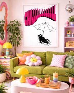 Chill — Şezlong Kedisi — Dopamine Decor Studio poster