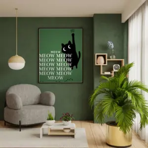 Meow Meow & Meow — Dopamine Decor Studio poster