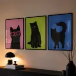 Neon Cats Trio — 3’lü Set — görsel 1