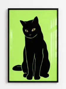 Neon Cats Trio — 3'lü Set — Dopamine Decor Studio poster