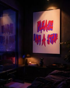 Kalp & Karanlık — Dopamine Decor Studio poster