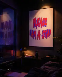Kalp & Karanlık — Dopamine Decor Studio poster