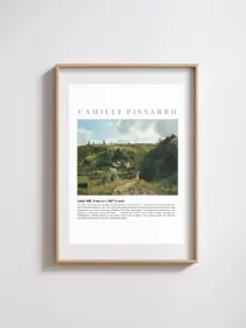 Pissarro — Jalais Hill, Pontoise — Dopamine Decor Studio poster