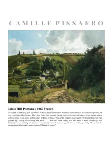 Pissarro — Jalais Hill, Pontoise — Dopamine Decor Studio poster