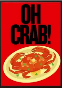 Oh Crab! — Dopamine Decor Studio poster