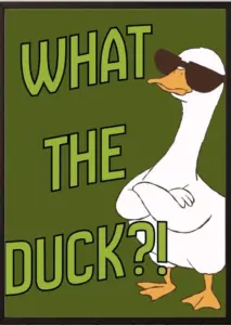 What the Duck?! — Dopamine Decor Studio poster