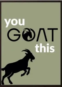 You GOAT This — Dopamine Decor Studio poster