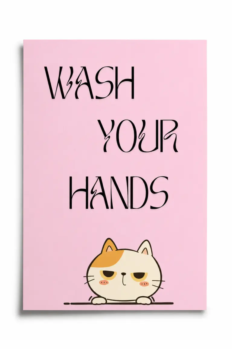 wash your hands 2'li poster — duvar posteri