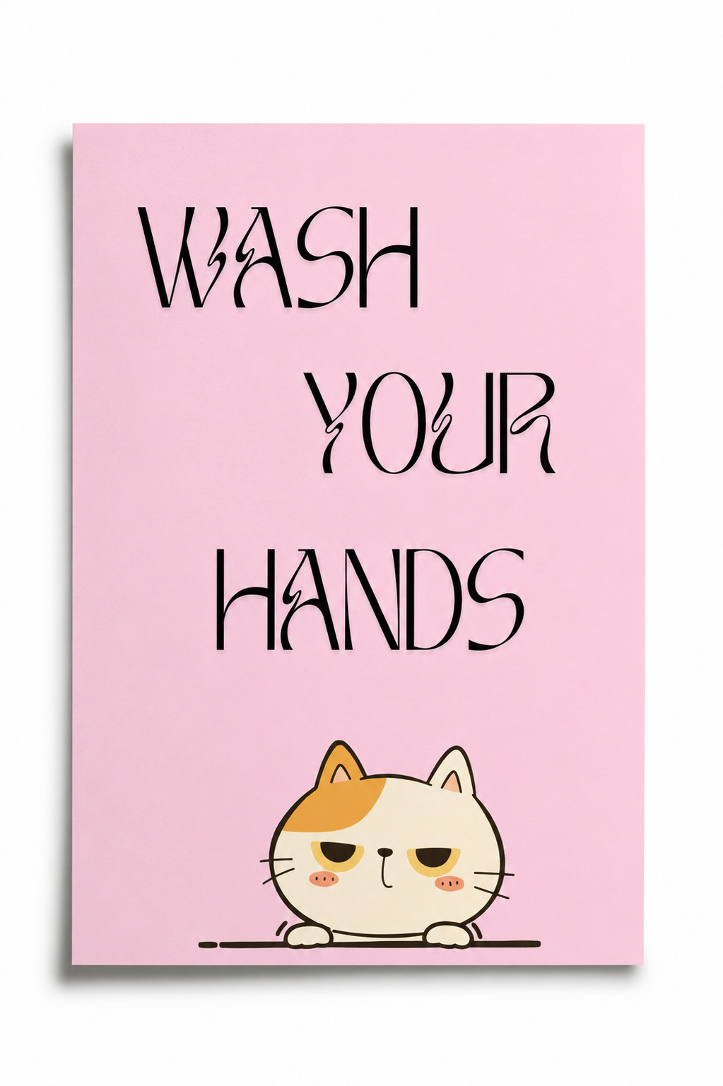wash your hands 2’li poster — premium satin fotoğraf kağıdı duvar posteri