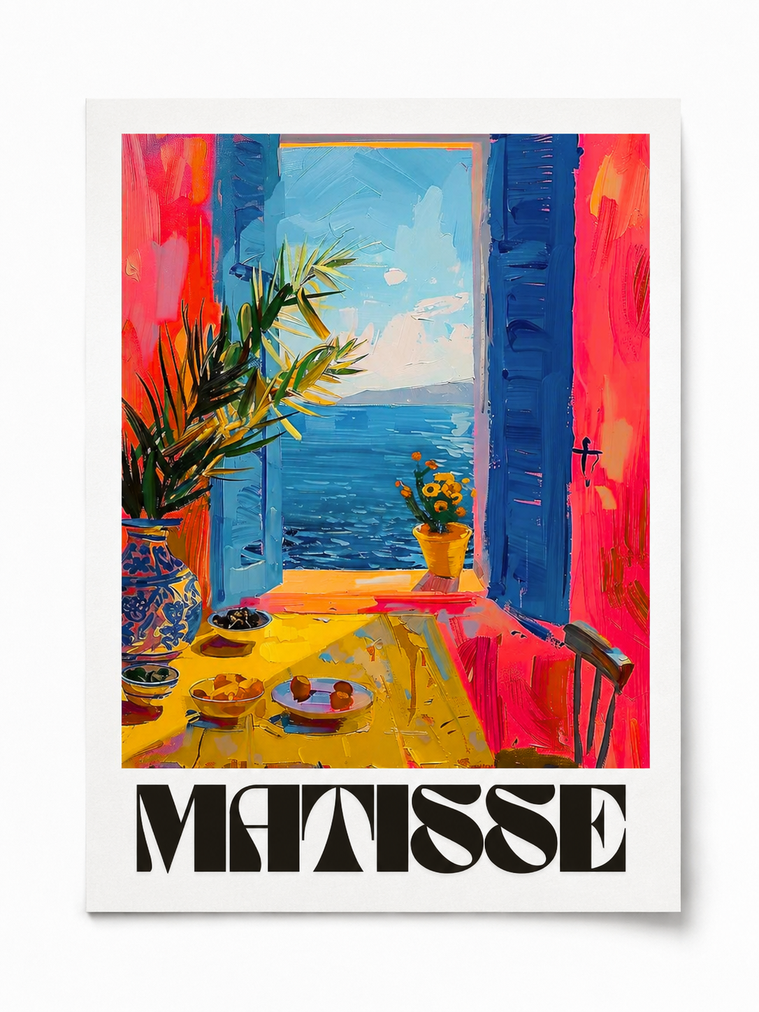 Matisse — creativity takes courage poster — premium satin fotoğraf kağıdı duvar posteri