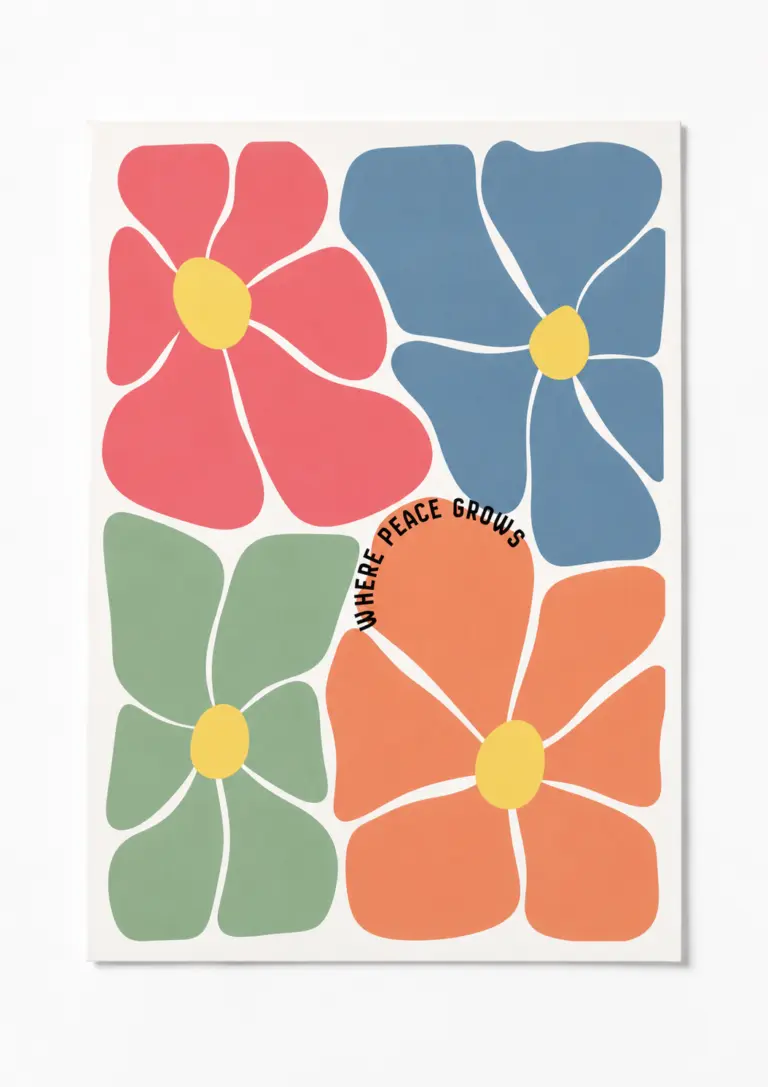 where peace grows 1 poster — duvar posteri