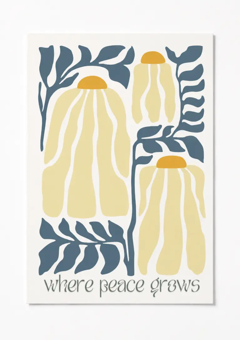 where peace grows 2 poster — duvar posteri