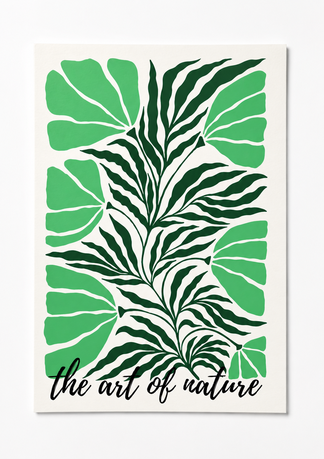 the art of nature poster — premium satin fotoğraf kağıdı duvar posteri