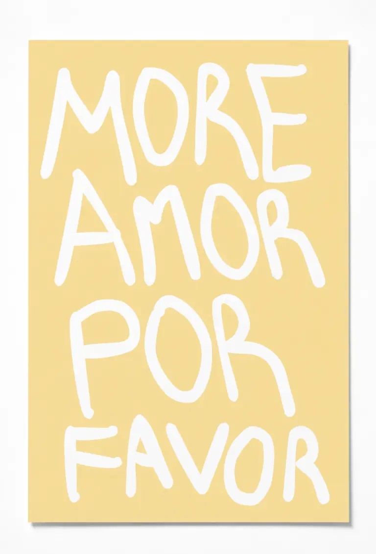 mor amor por favor 1 poster — duvar posteri