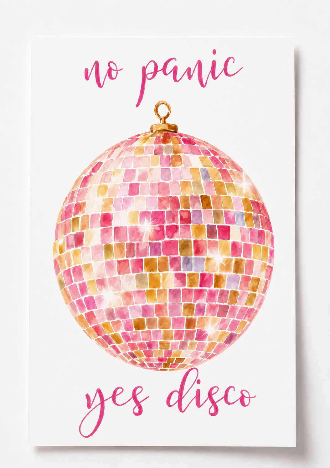 no panic yes disco poster — premium satin fotoğraf kağıdı duvar posteri
