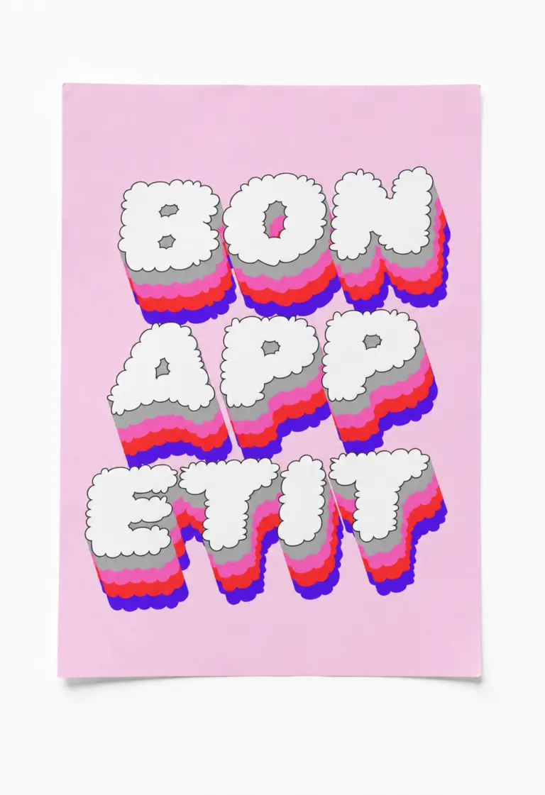 bon appetit poster — duvar posteri
