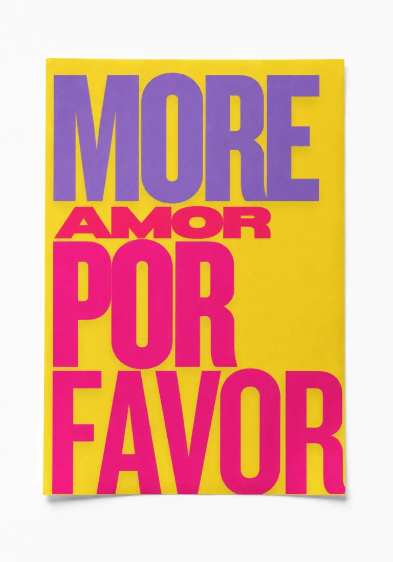 mor amor por favor 2 poster — duvar posteri