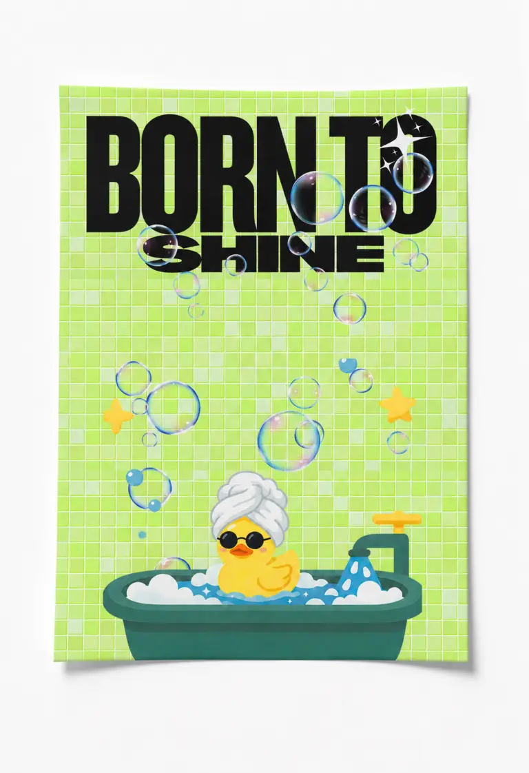 born to shine 2 poster — duvar posteri