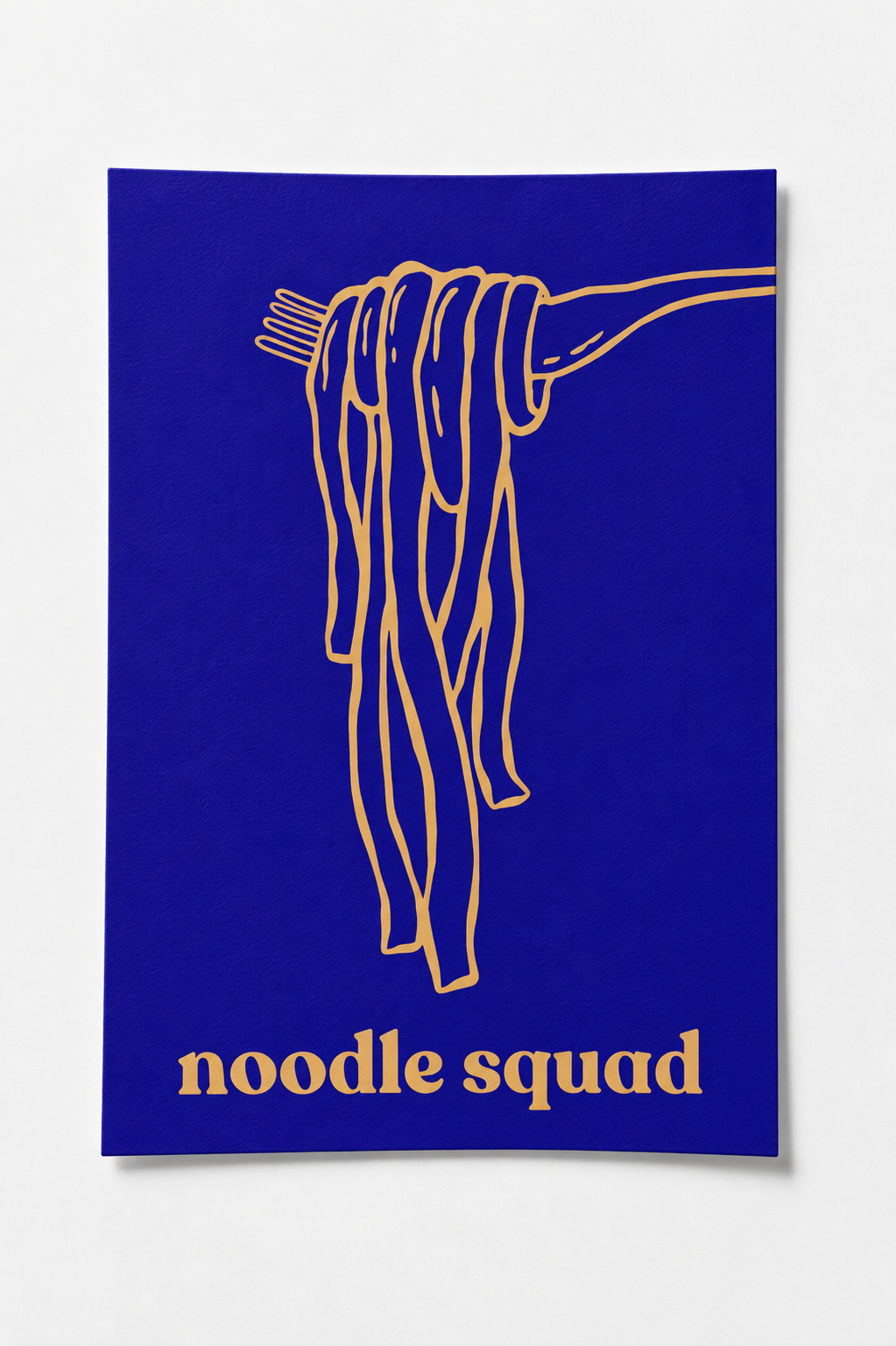 noodle squad poster — premium satin fotoğraf kağıdı duvar posteri