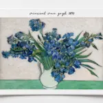 Van Gogh -Otoportre ve Blue Irises ikili poster — görsel 3