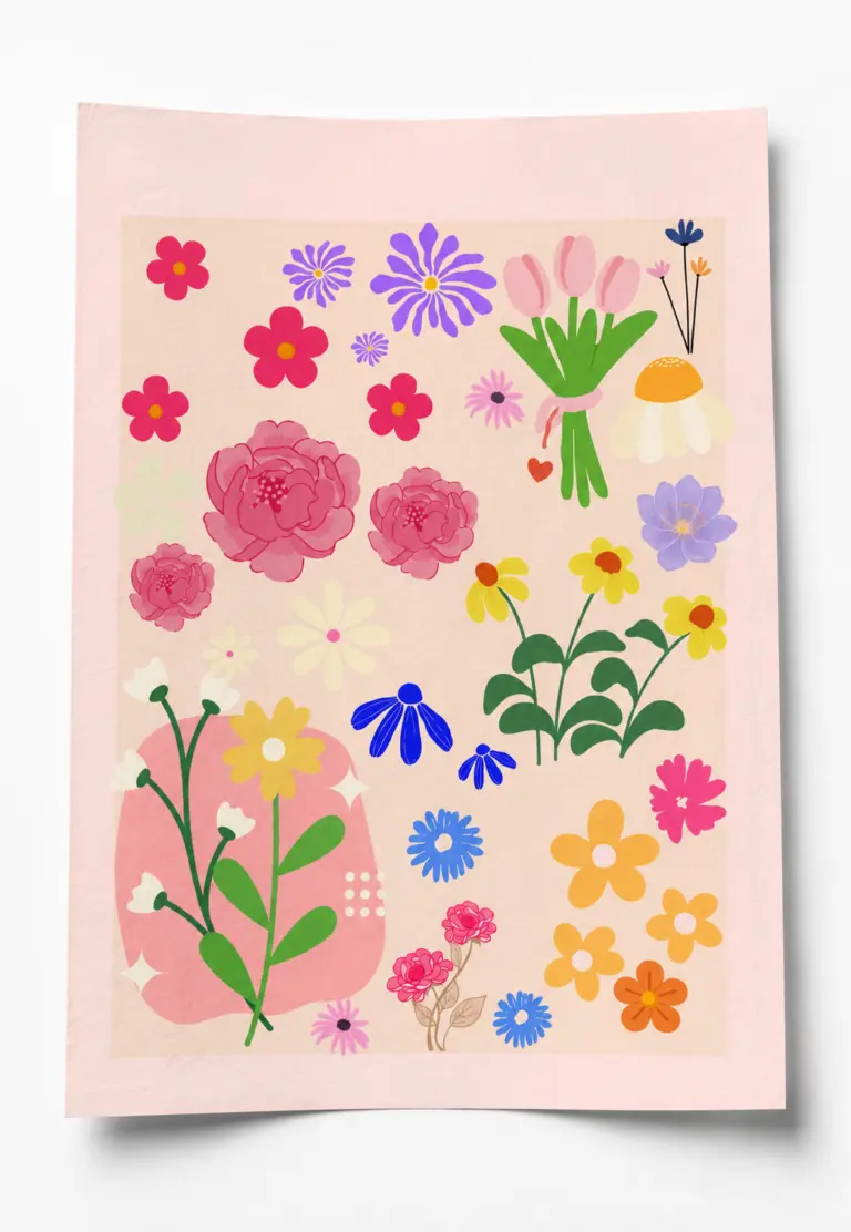flower garden - 1 poster — duvar posteri