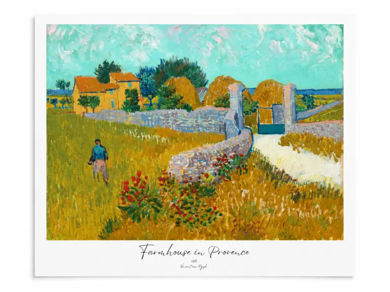 Provence'da bir çiftlik evi Poster — duvar posteri